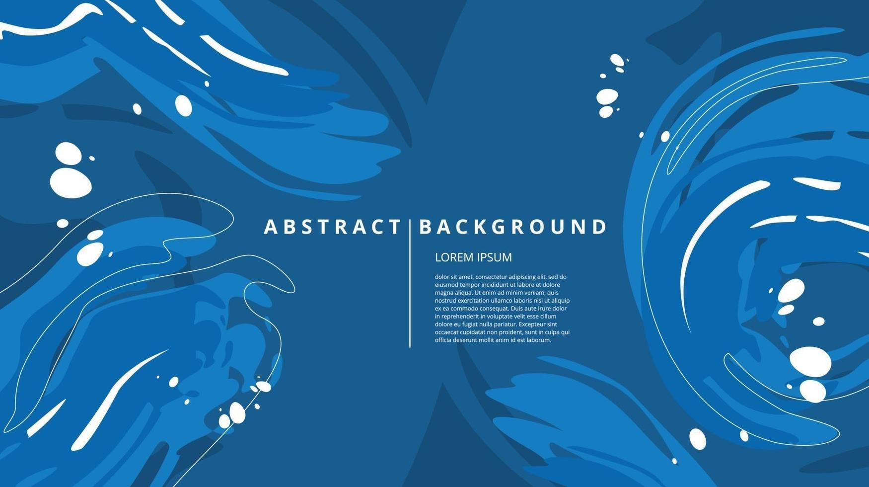 Abstract flat nature paint background vector