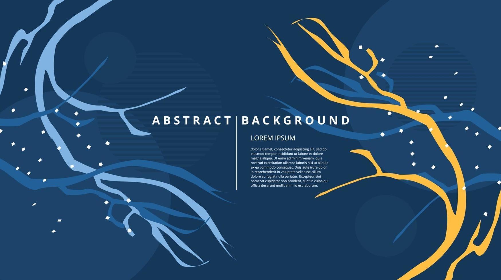 Abstract flat nature branches background vector