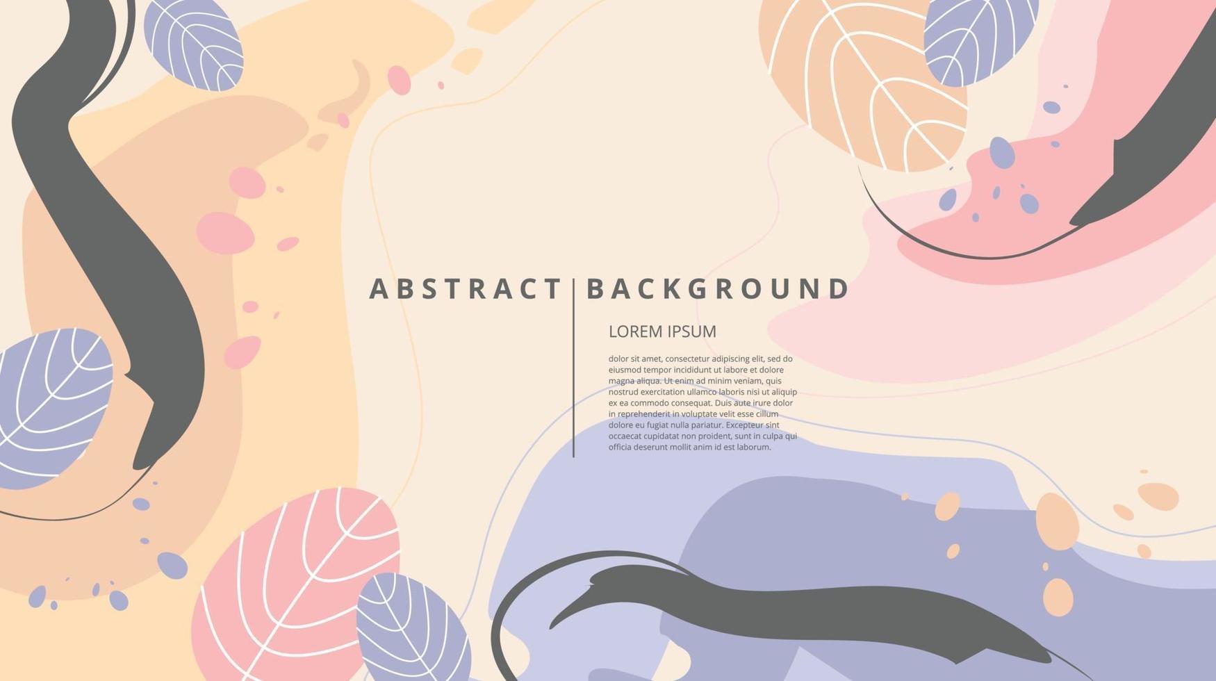 Abstract flat natural tropic background vector