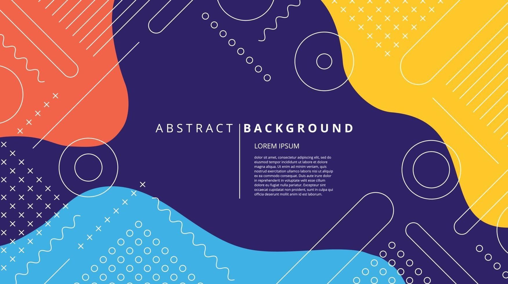 Abstract flat diagonal memphis background vector
