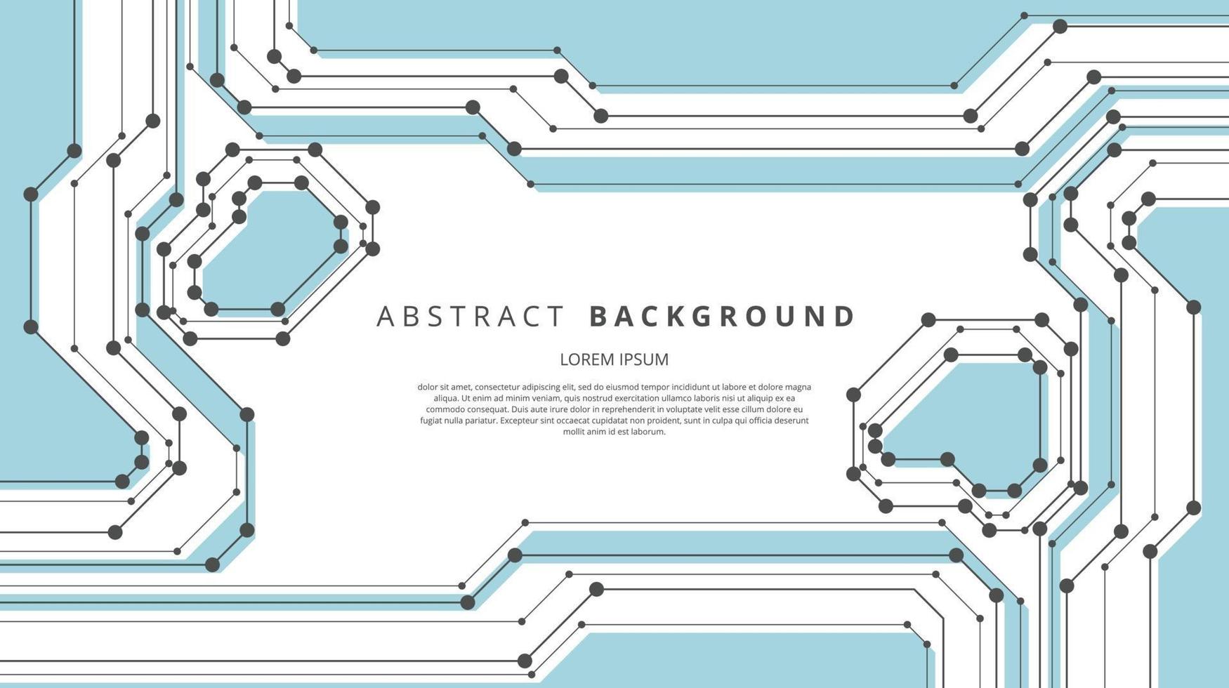 Abstract flat circuit technology background vector