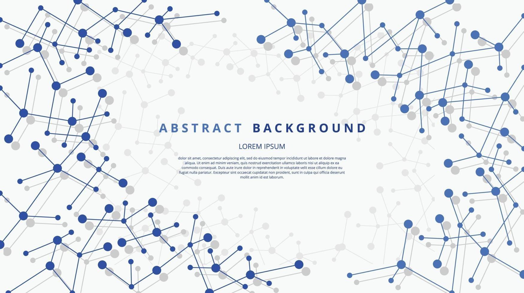 Abstract flat polygon dot shapes background vector