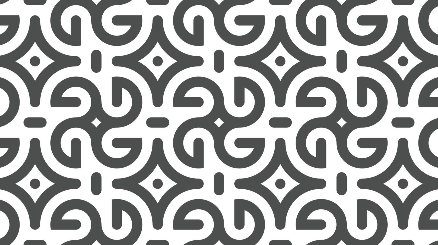 Abstract seamless rotated circle shapes pattern vector