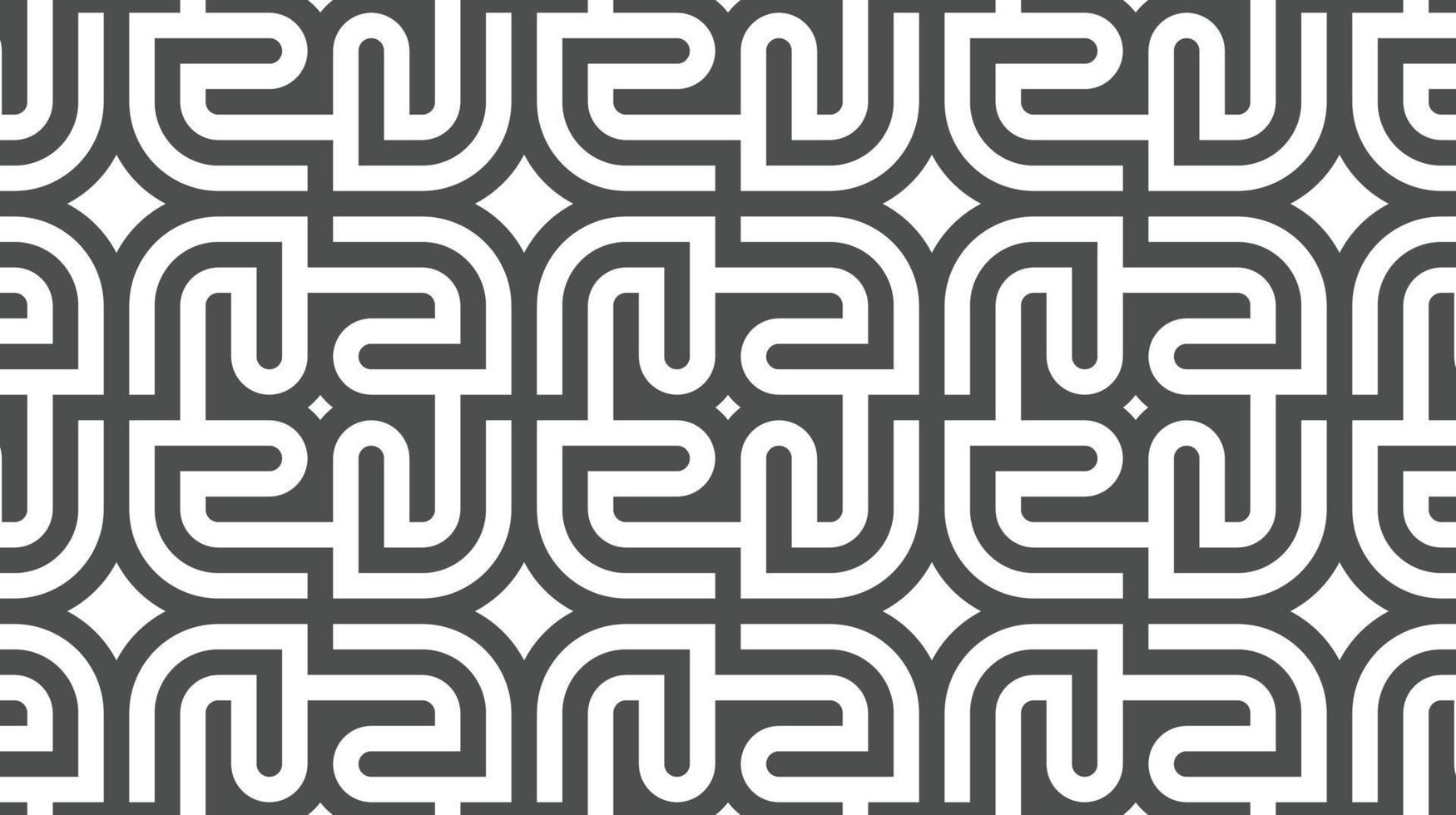 Abstract seamless geometric rotated circular square pattern vector