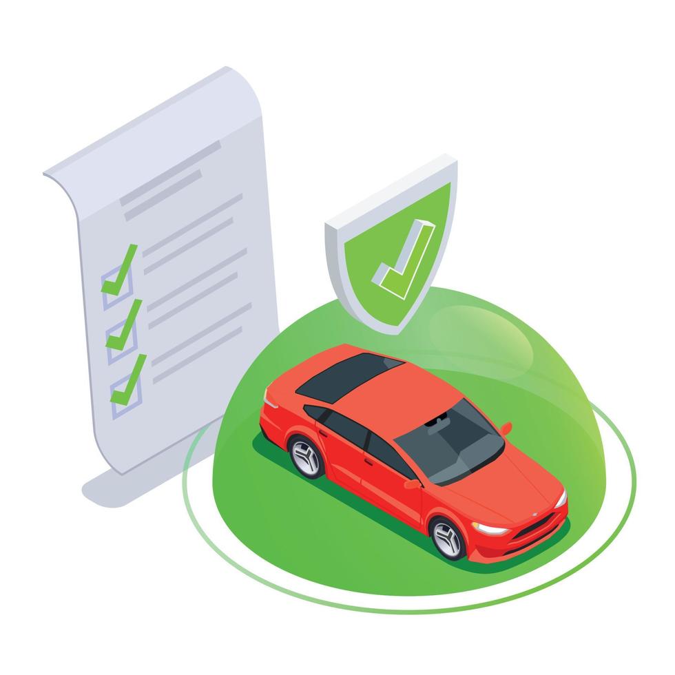 Car Ownership Agreement Composition vector