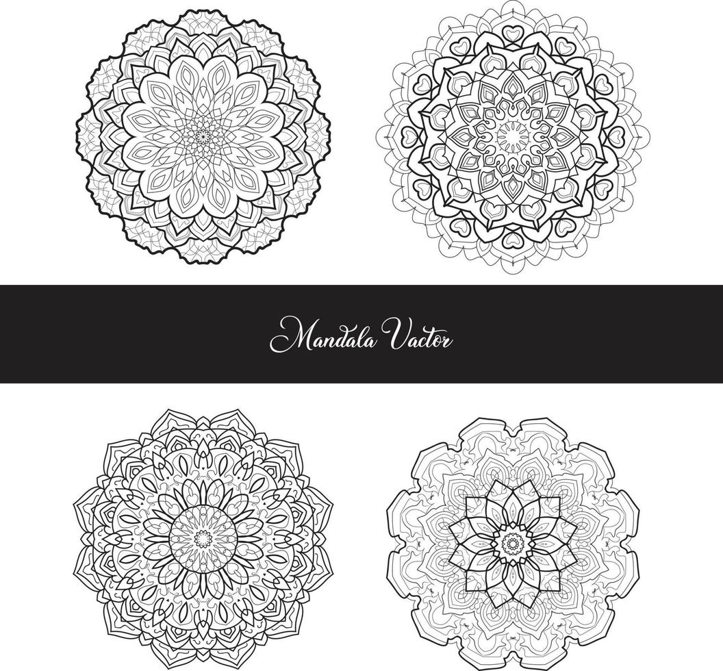 Vector hand drawn doodle mandala. Ethnic mandala