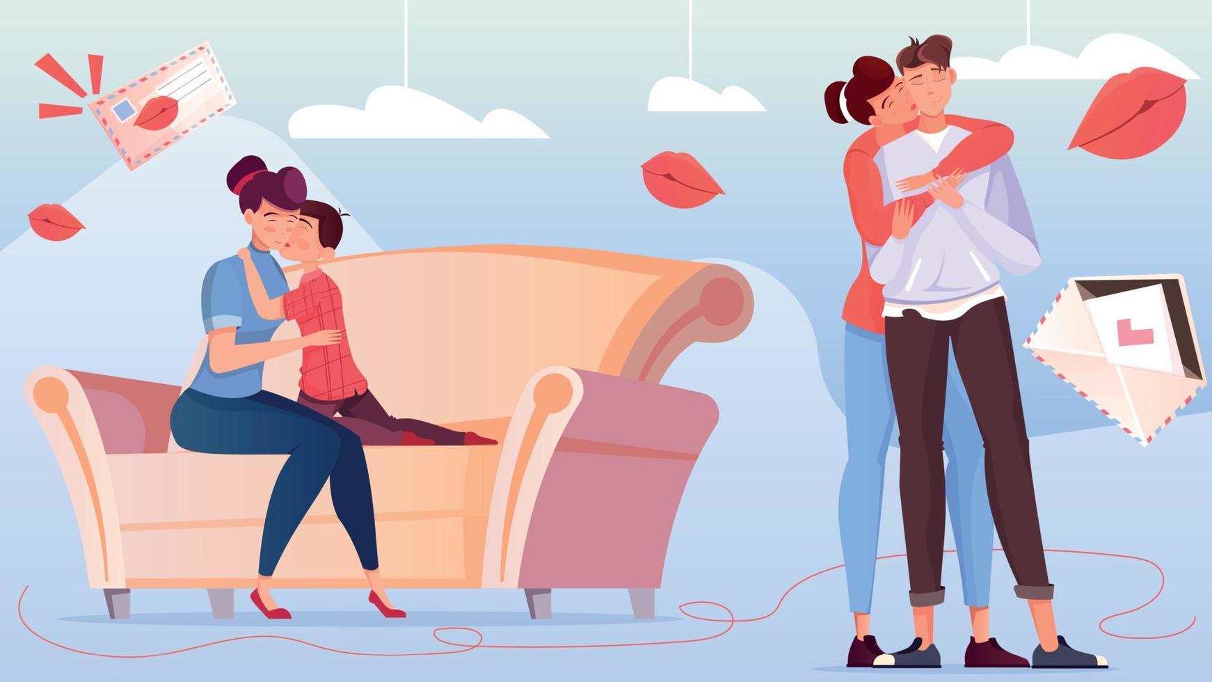 Thank You Flat Composition vector