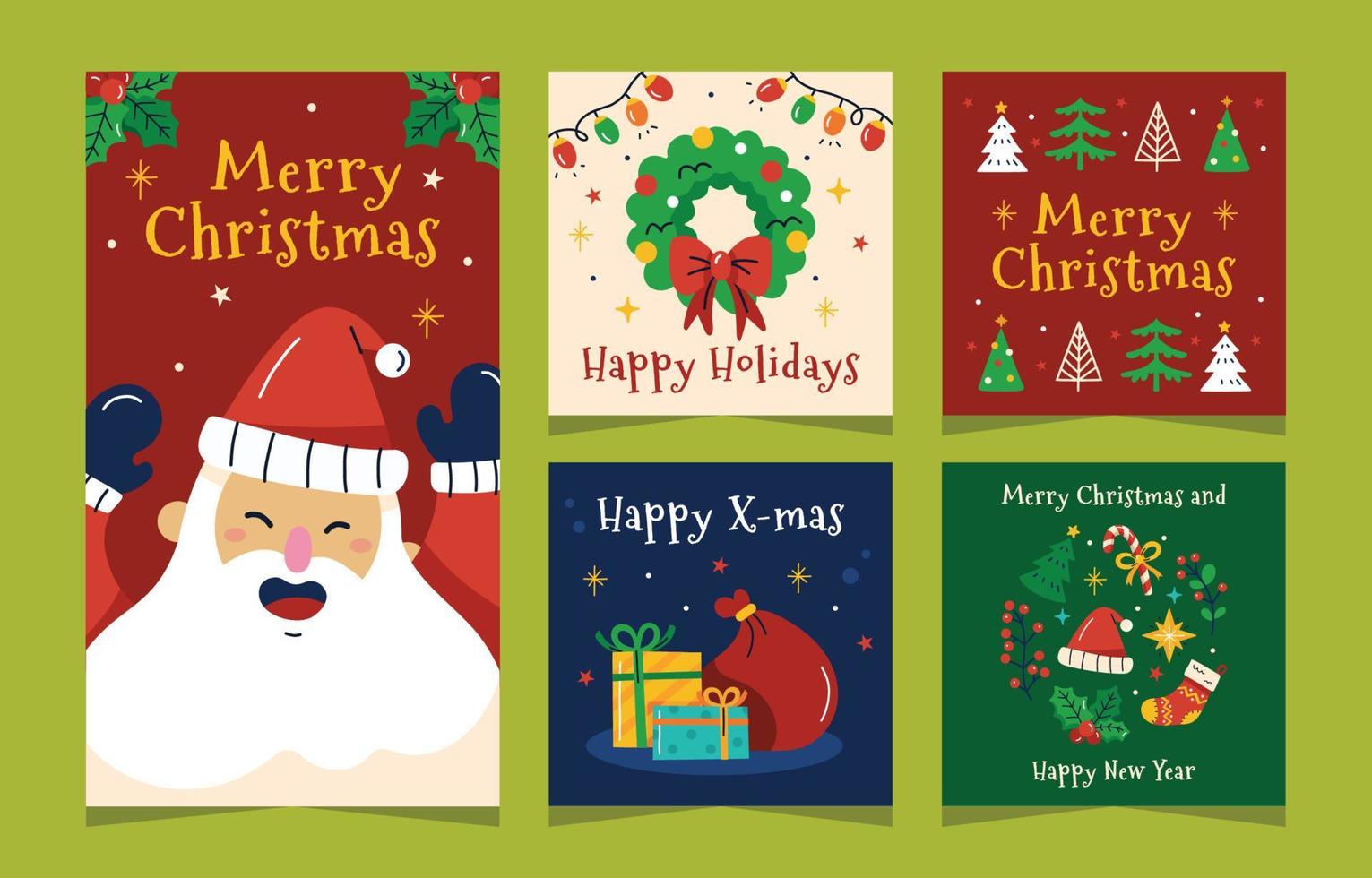 Christmas Celebration Social Media Post vector