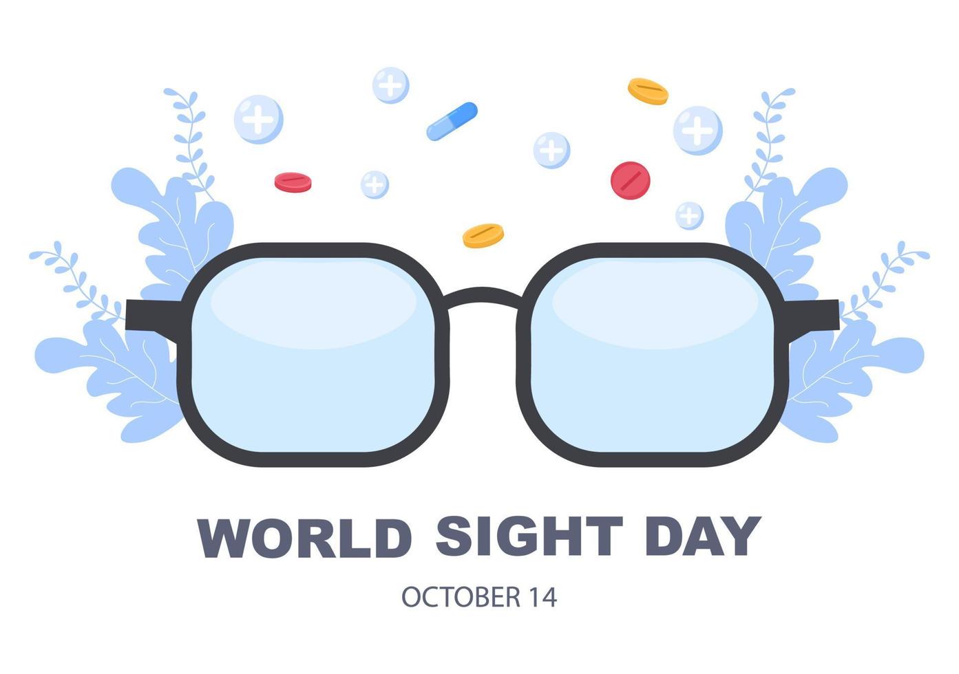 World Sight Day Eye Vector Illustration