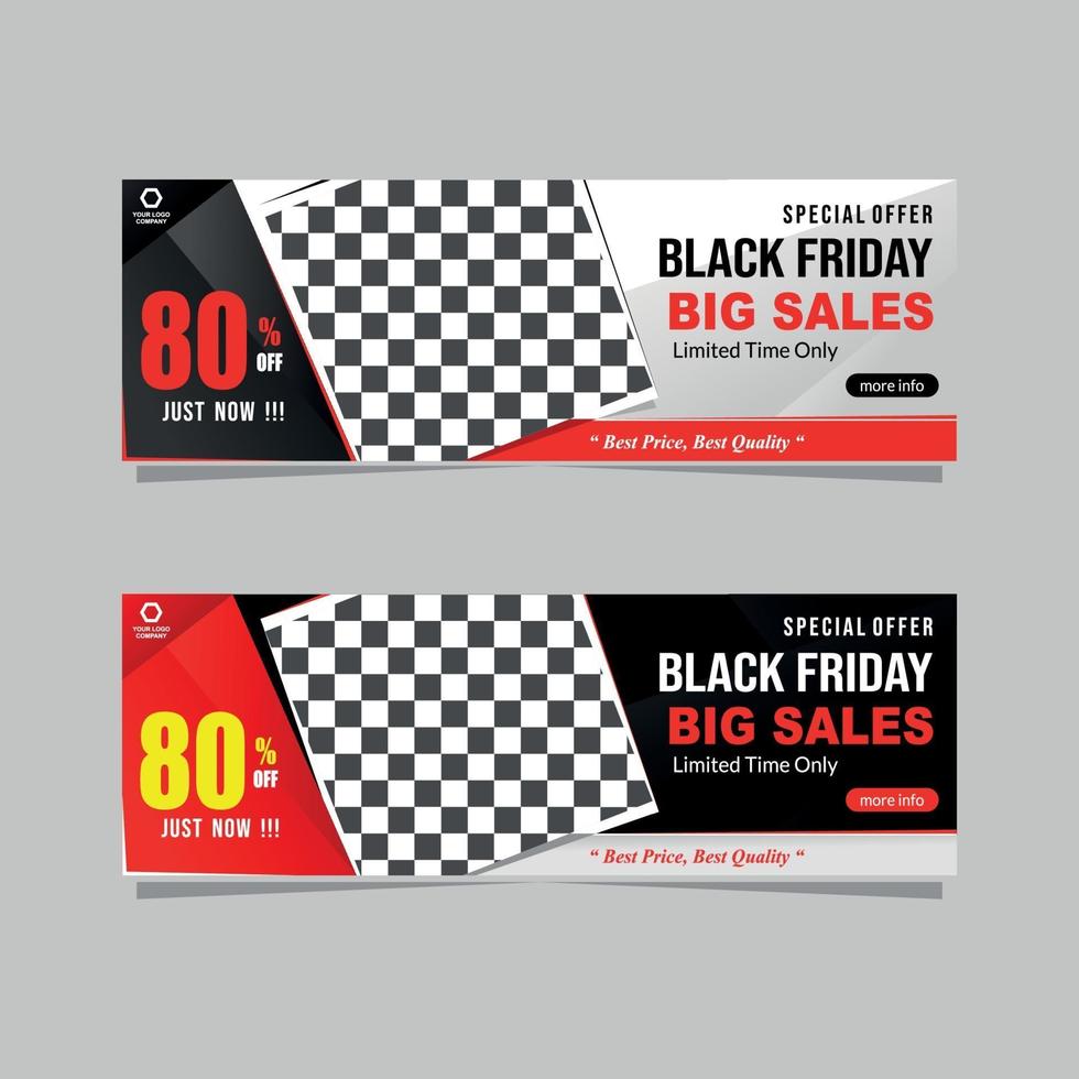 abstract black Friday banner sales collection vector