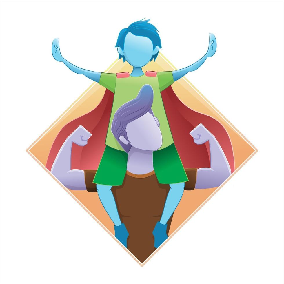 happy father day illustration vector