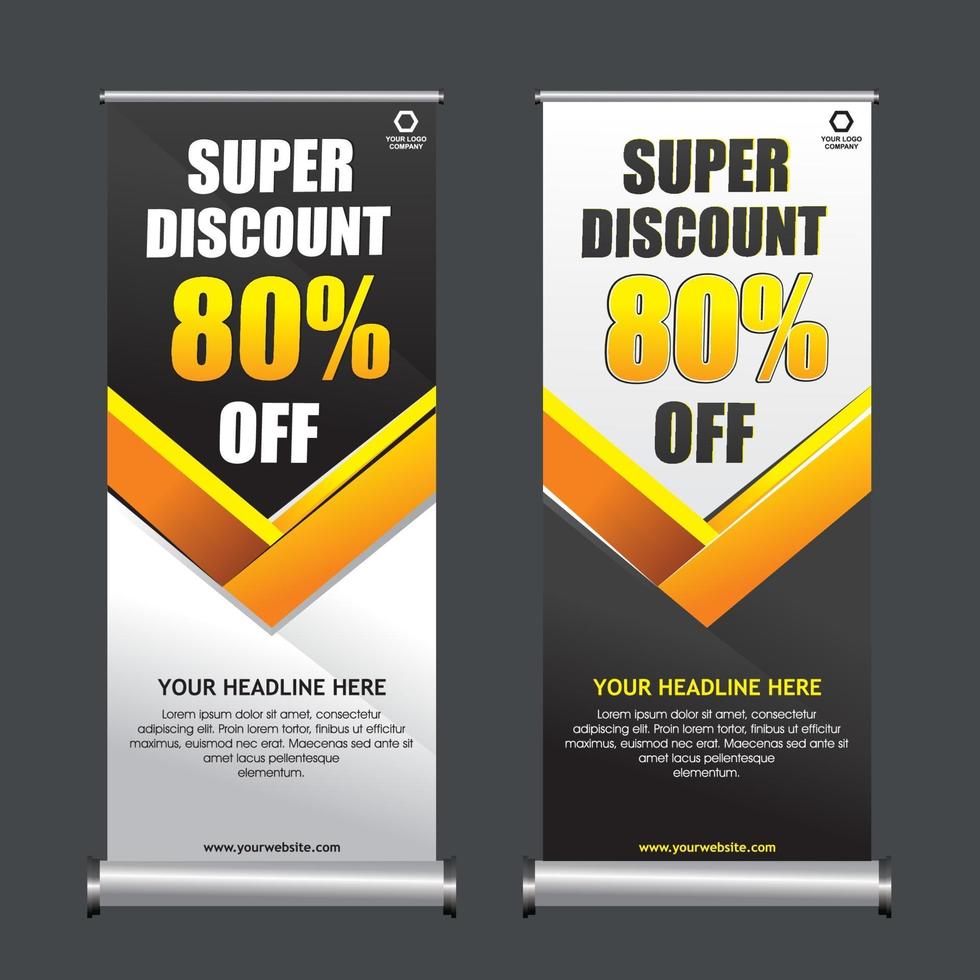 standing banner template discount 3471717 Vector Art at Vecteezy