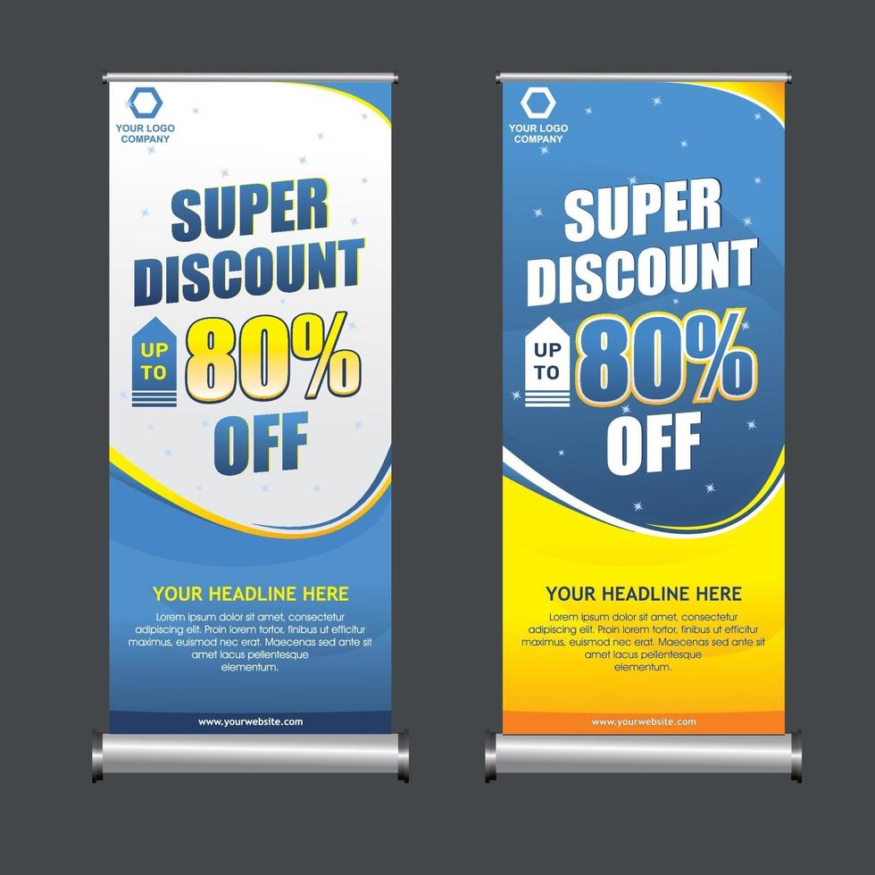 modern roll up banner template idea 3471723 Vector Art at Vecteezy