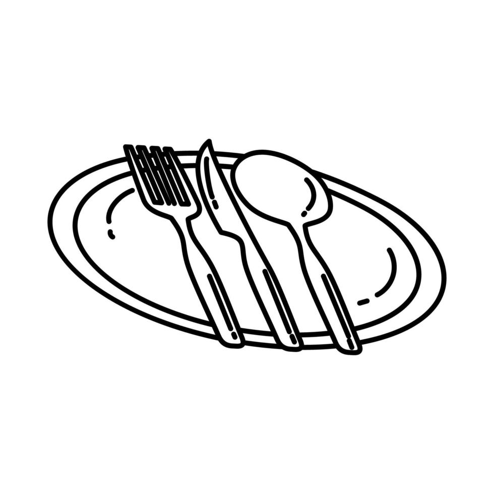 Partyware Icon. Doodle Hand Drawn or Outline Icon Style vector