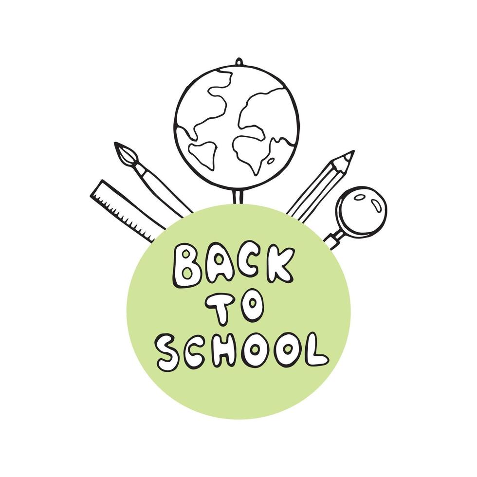 Welcome back to school vector design with colorful text