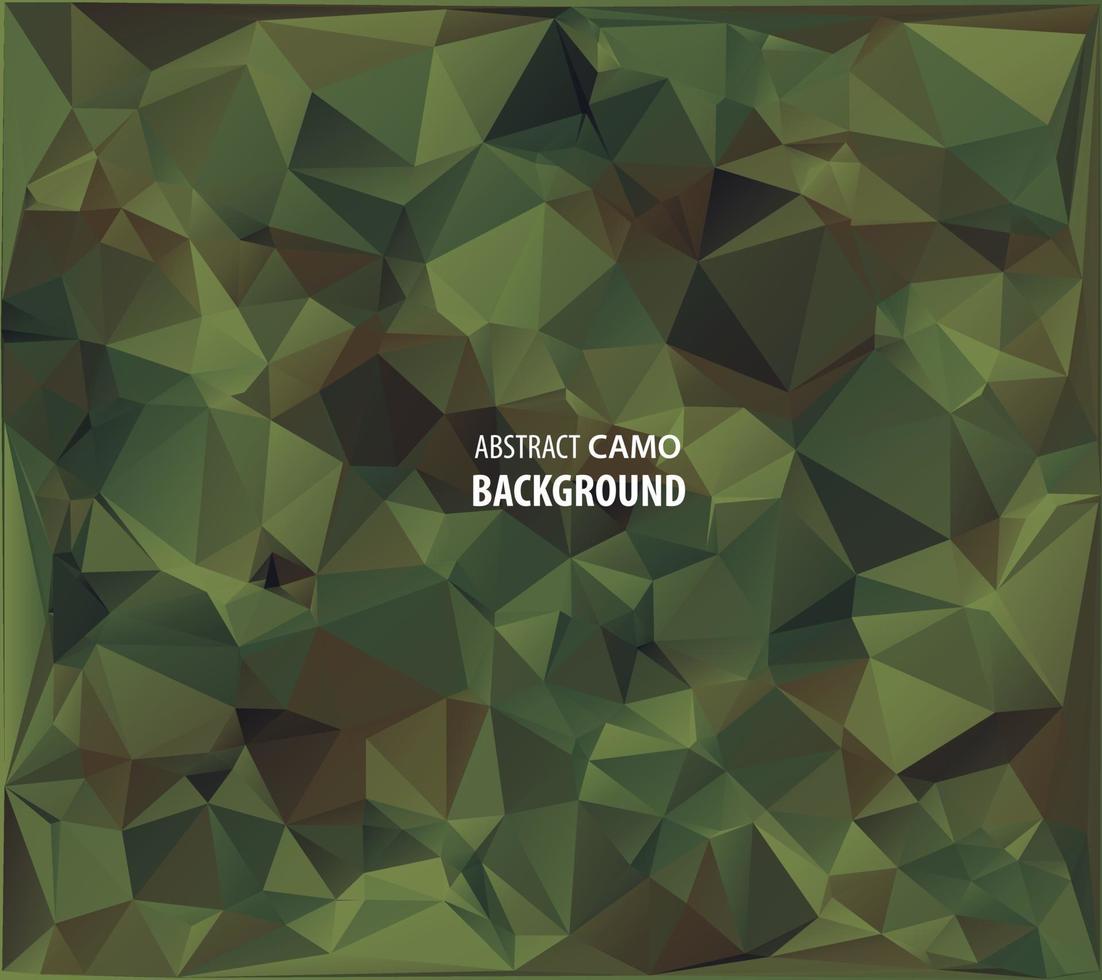 Abstract Vector Military Camouflage Background Made of Geometric