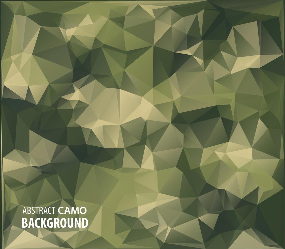 Fondo de camuflaje militar abstracto hecho de triángulos geométricos vector