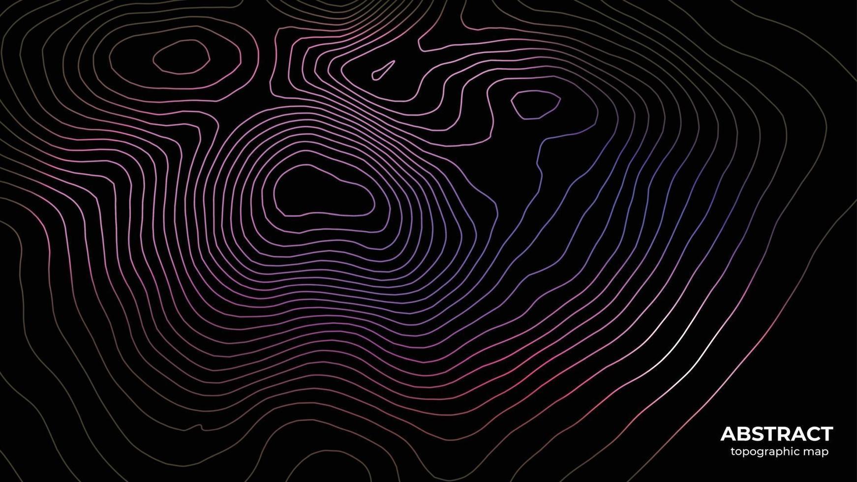 Abstract trendy colorful topographic map background concept vector
