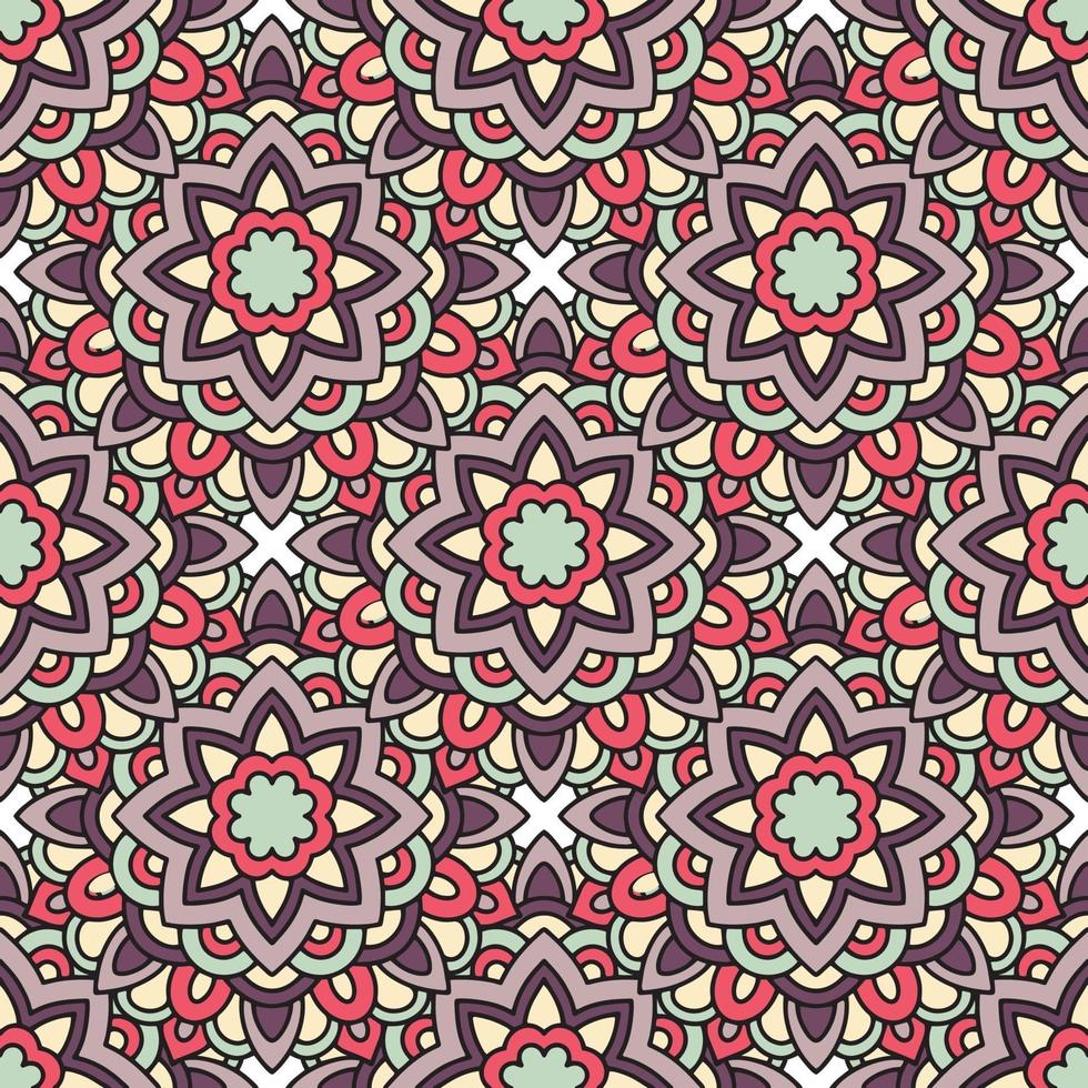 Ethnic tribal pattern, outline style vector