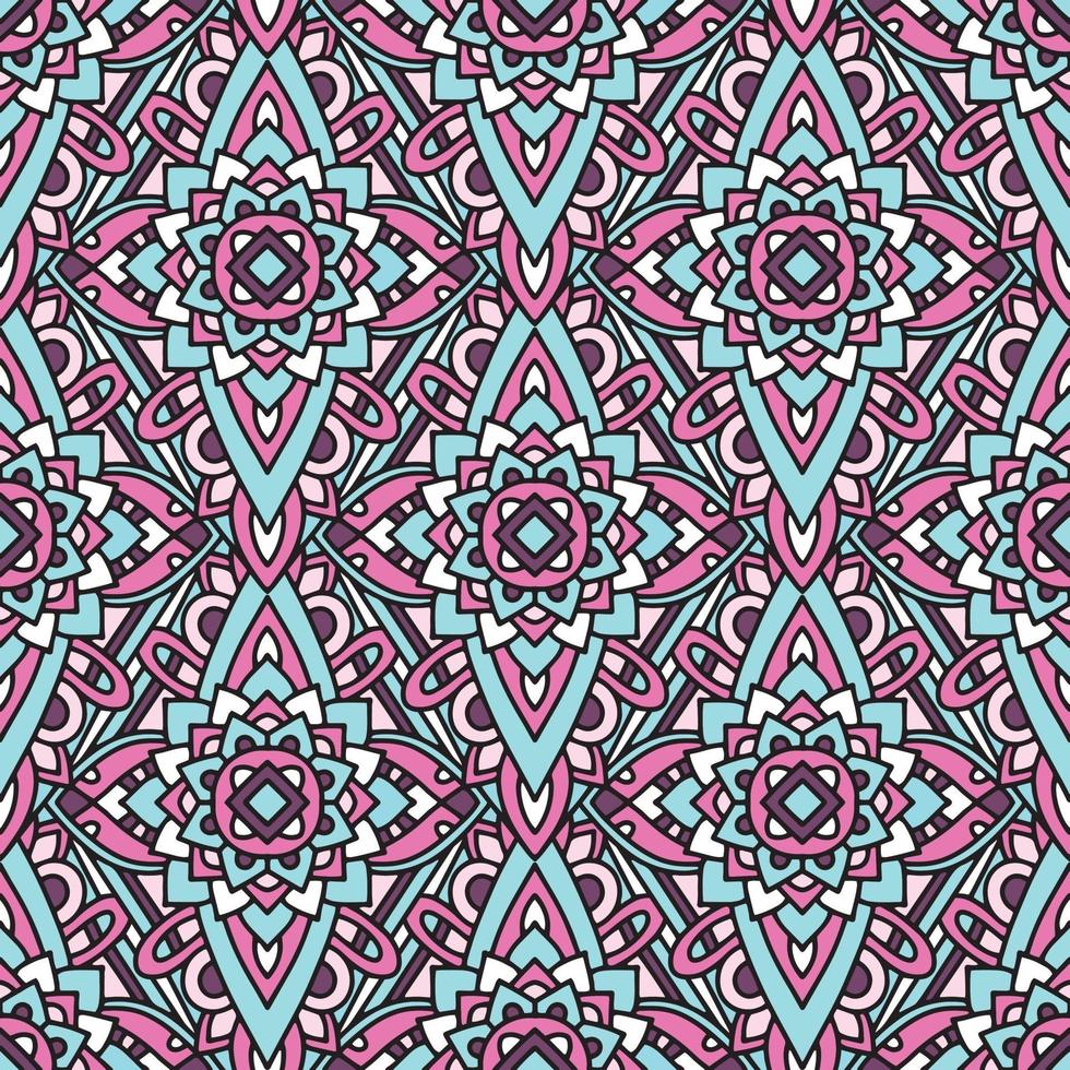 Colorful tribal native pattern, outline style vector