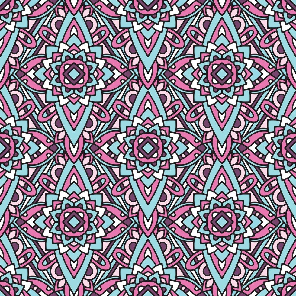 Colorful tribal native pattern, outline style vector