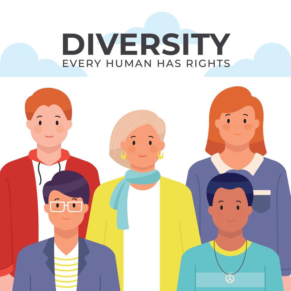 Every Human Has the Same Rights vector