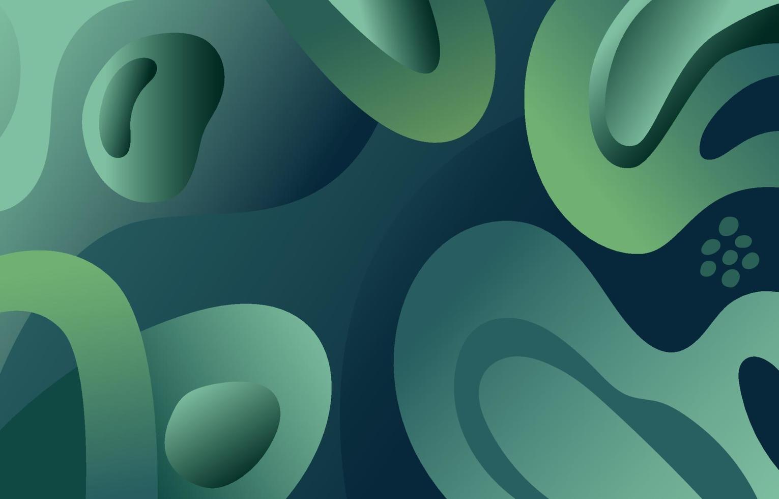 Green Abstract Shape Background vector