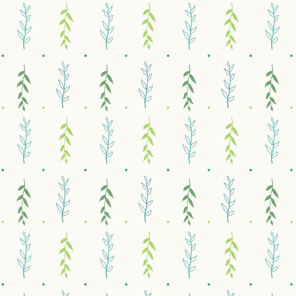 Botanical seamless vector pattern design