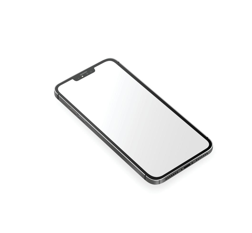 phone new design mock up template blank isolated vector