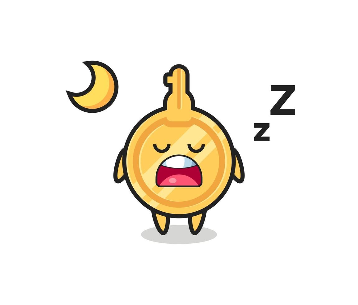 key character illustration sleeping at night vector