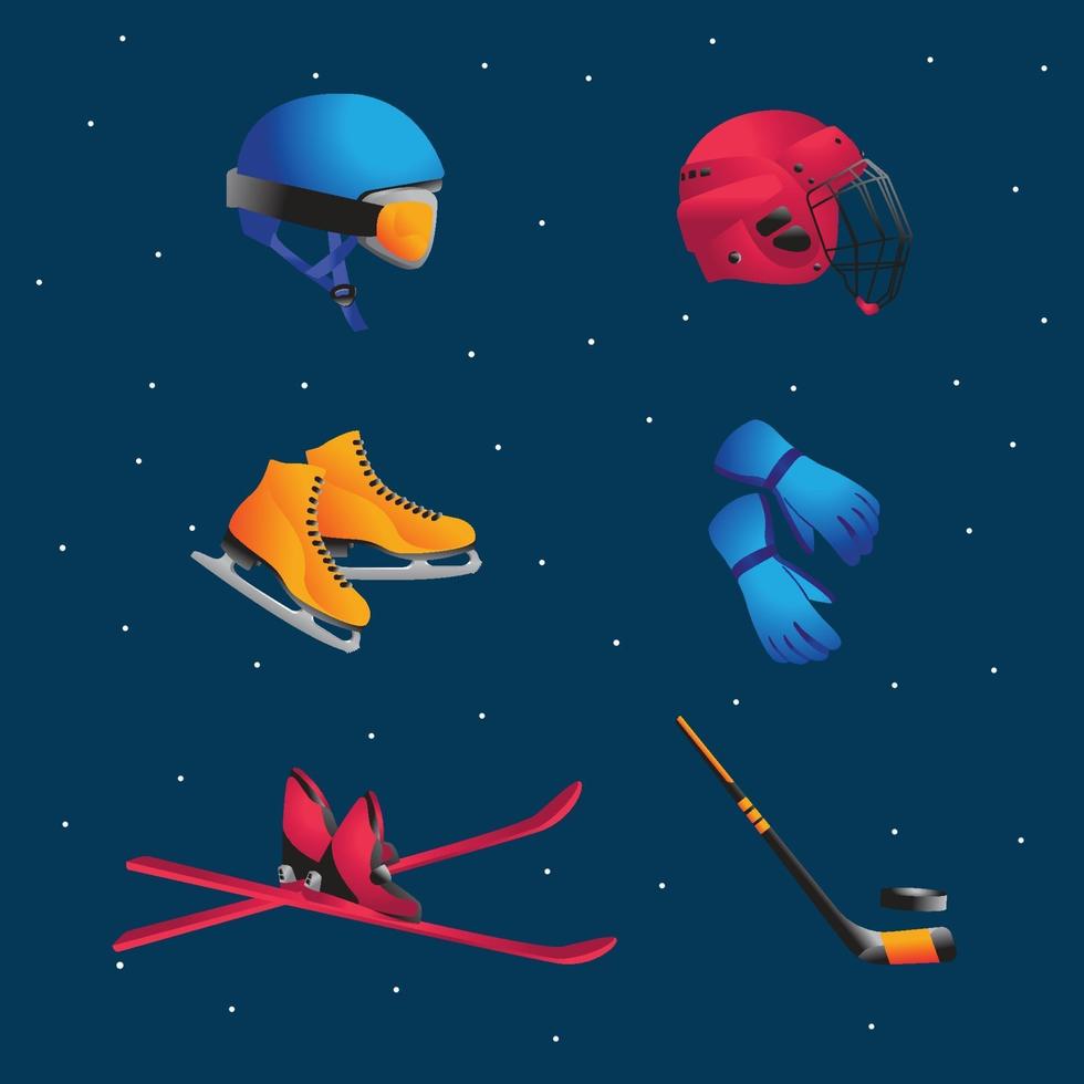 Winter Sport Icon Set vector