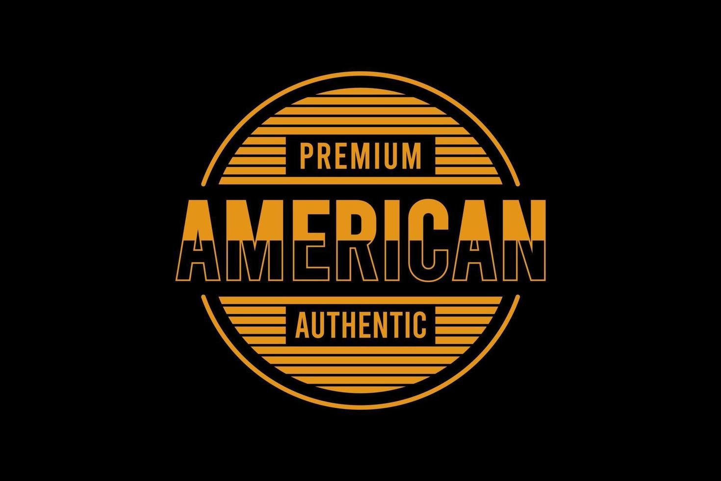 premium american ,t-shirt merchandise mockup typography vector