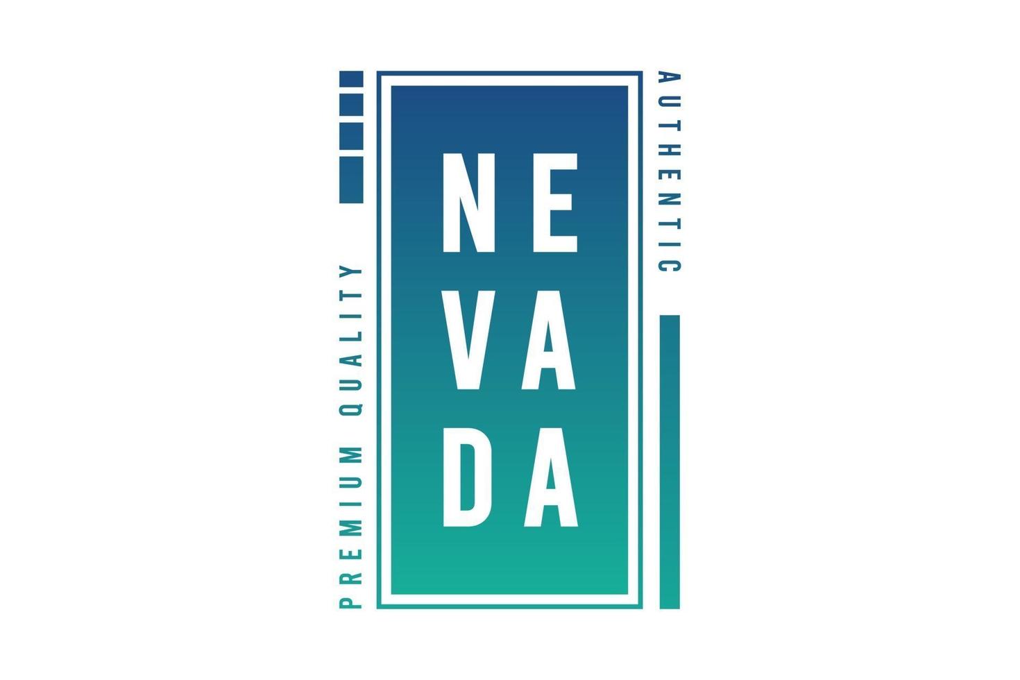 Nevada, retro vintage design vector