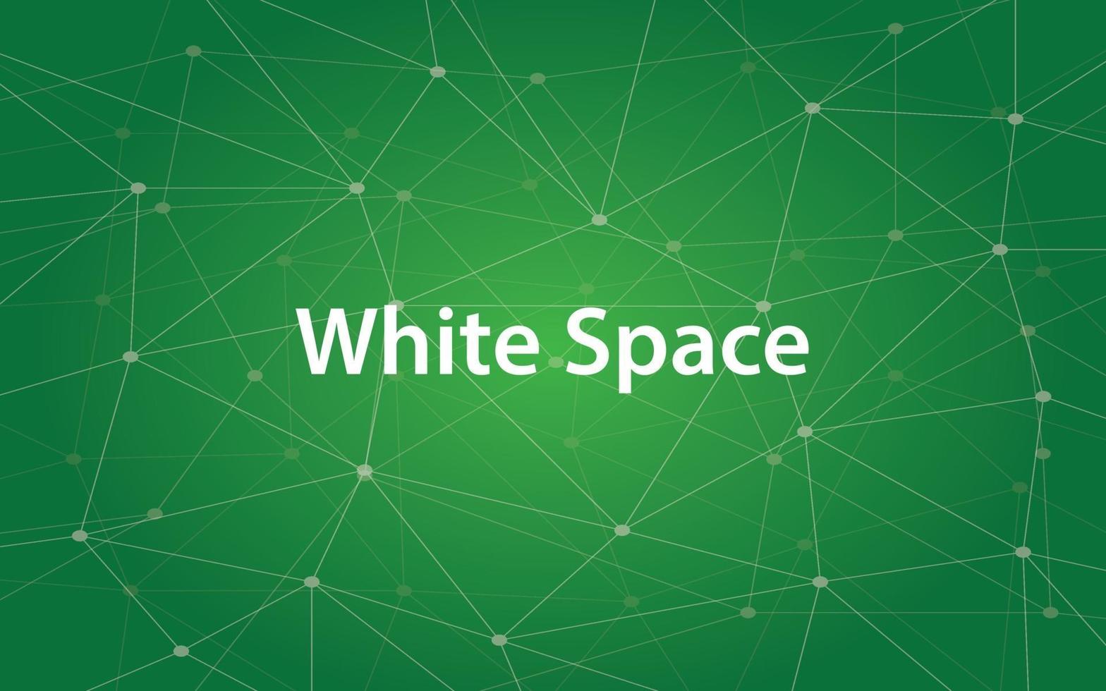 illustration text white space in design and typography vector