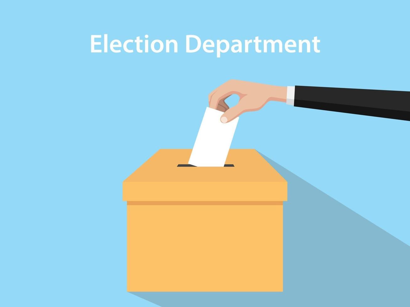 Election department illustration vector