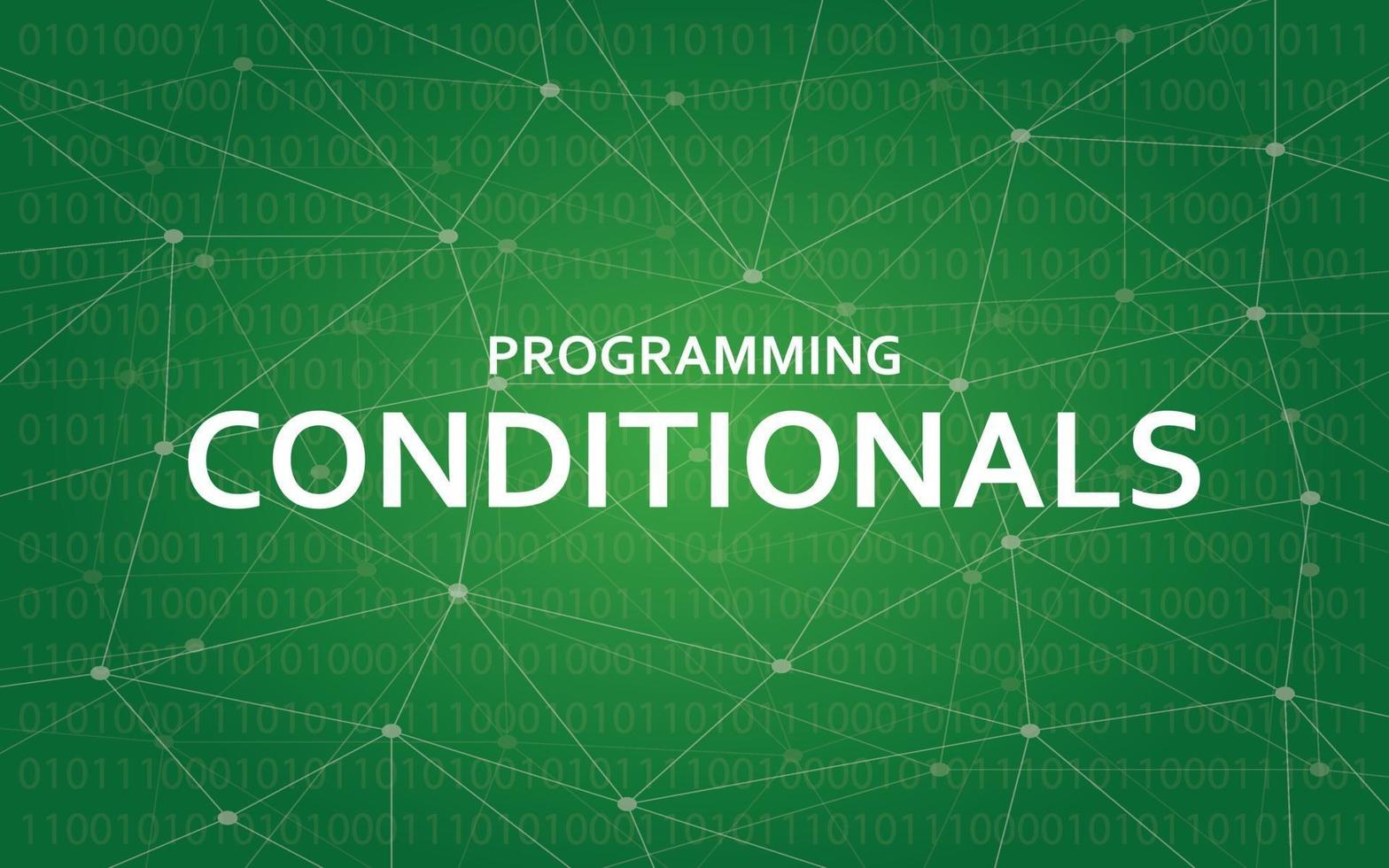 Programming conditionals concept illustration vector