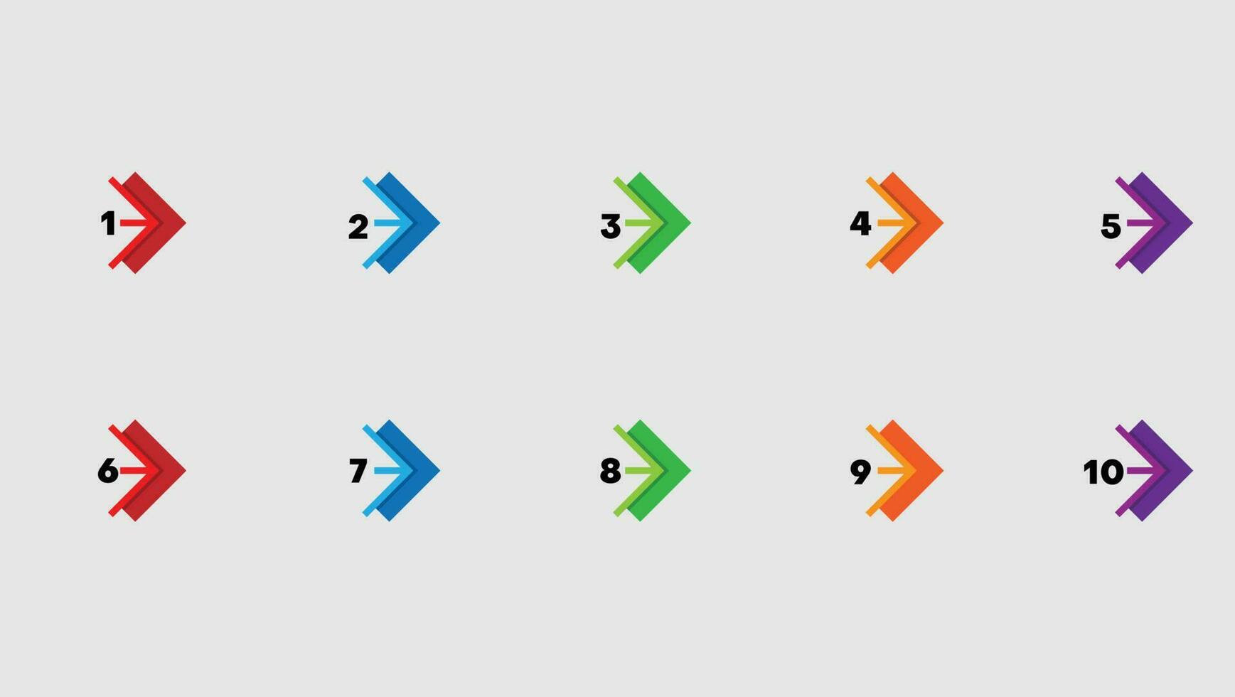 dirección número viñetas vector