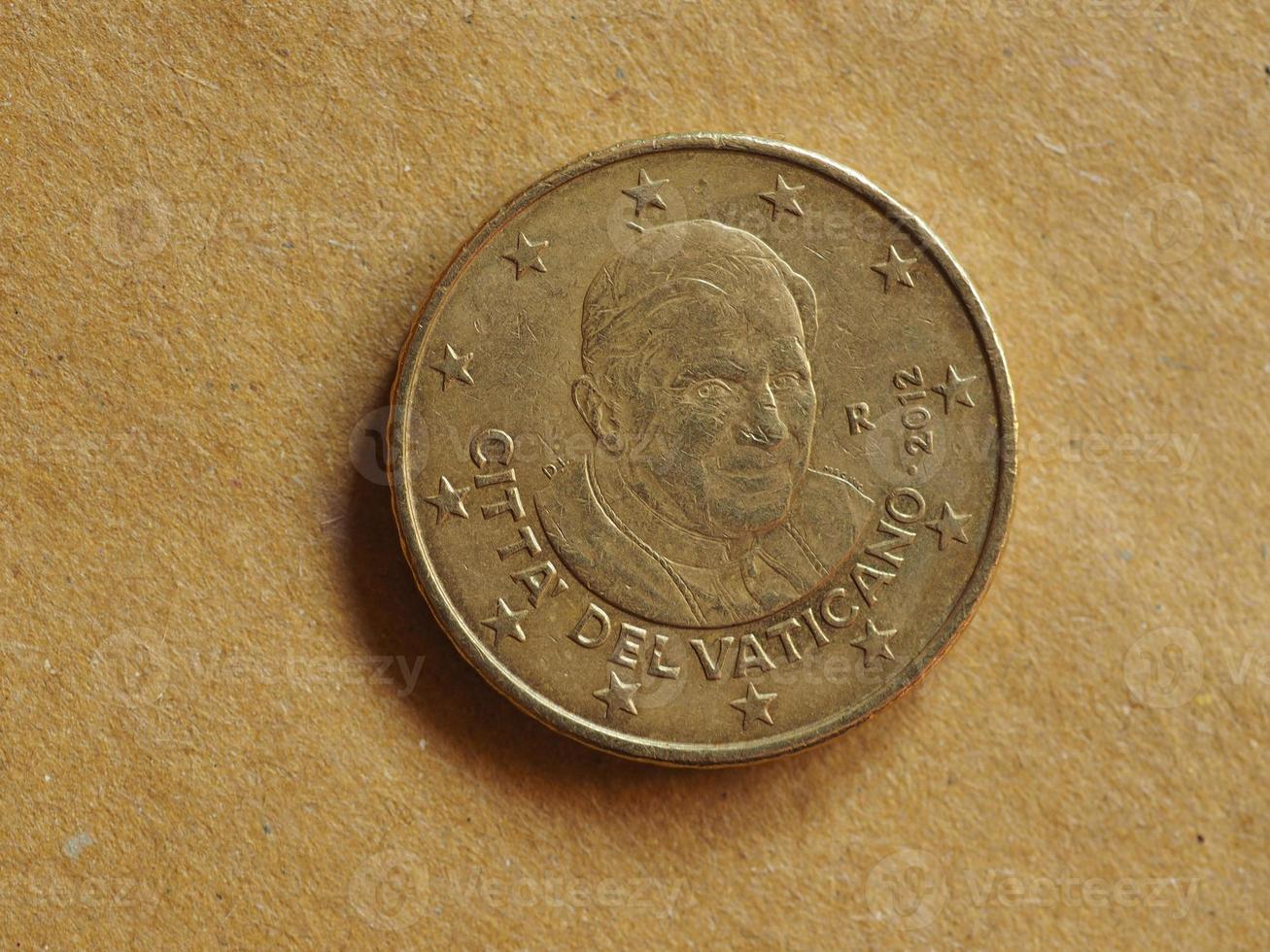 Moneda de 50 centavos, unión europea foto