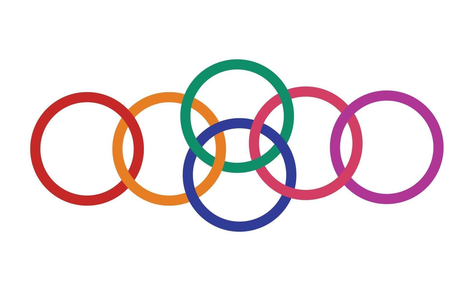 circles made from elastics vector
