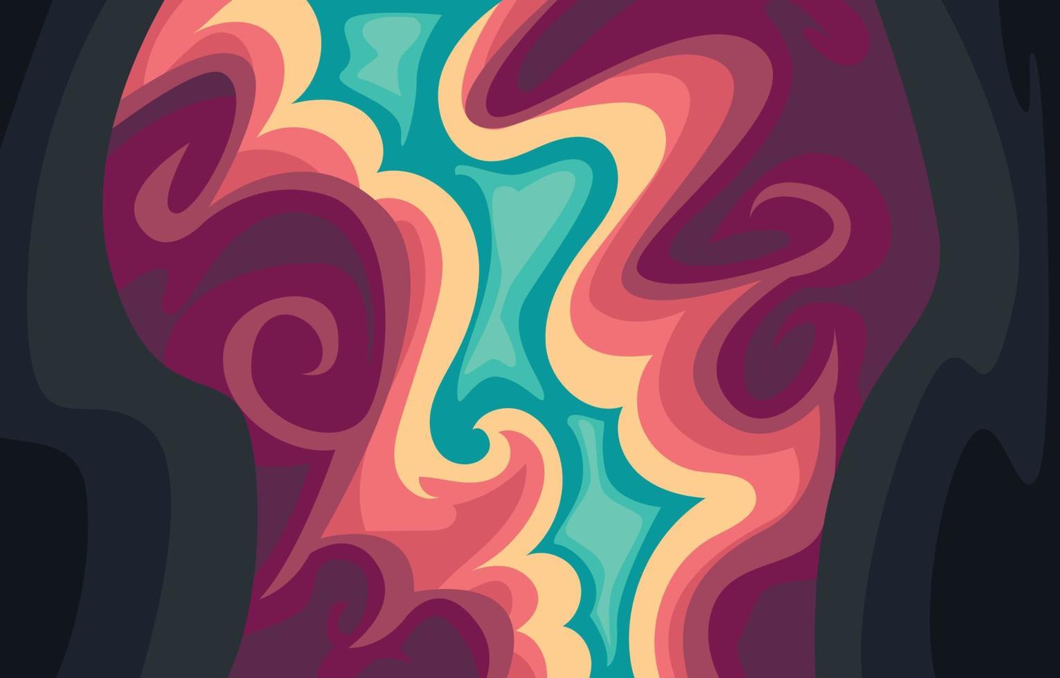 Abstract Cloudy Wave vector