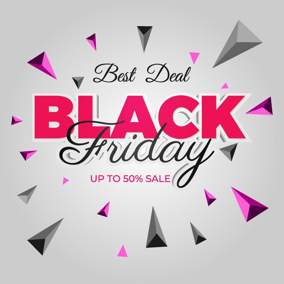 best deal black friday shape vector