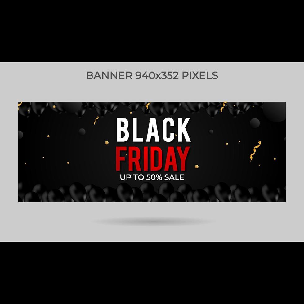 black friday promotion template vector