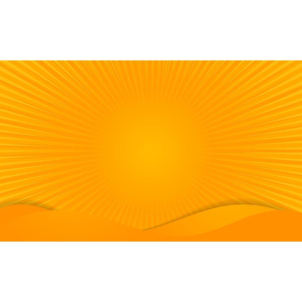 sunburst background design yellow color wave illustration vector