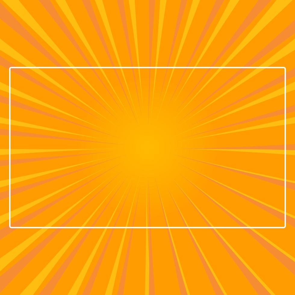 sunburst background design yellow color vector