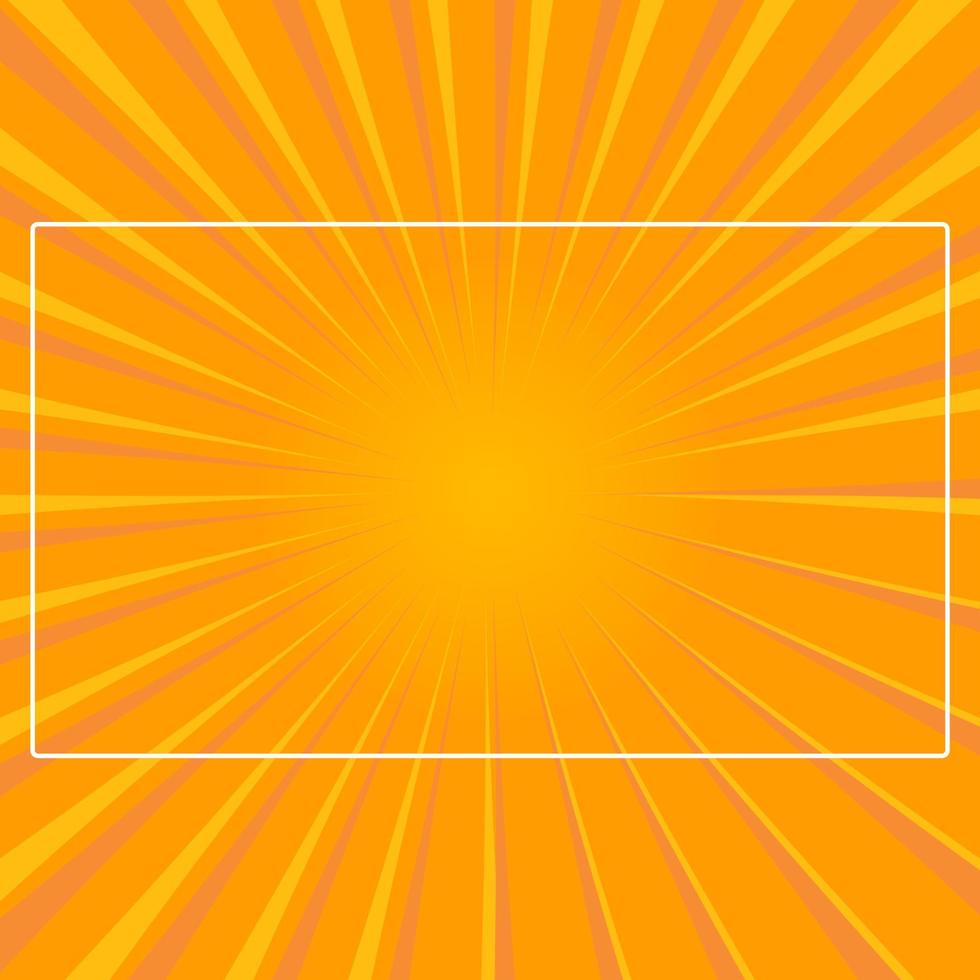 diseño de fondo de rayos de sol color amarillo vector