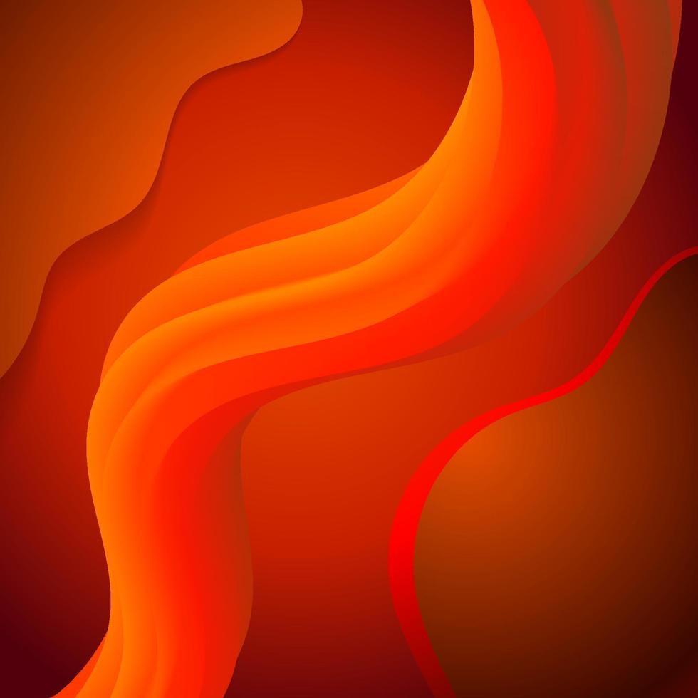 orange color modern design 3d fluid background vector
