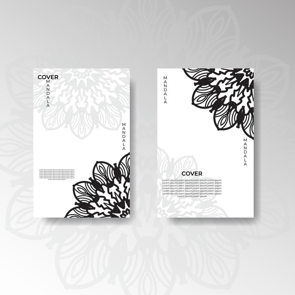 vector illustration page ornament page brochure template