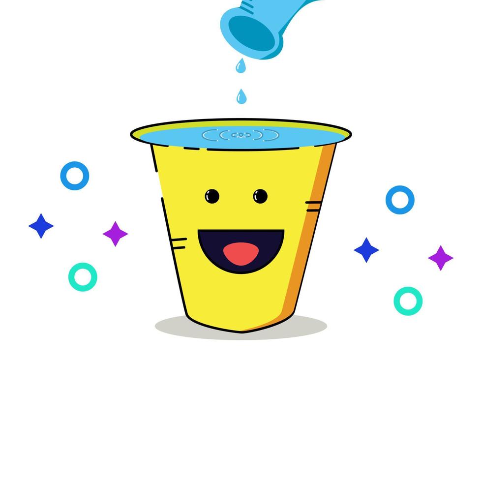 bucket style icon cute design illustration vector