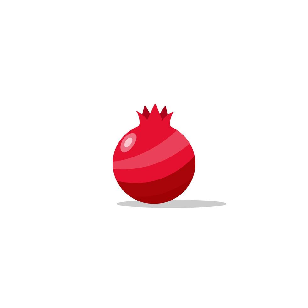 cartoon pomegranate fruit vector