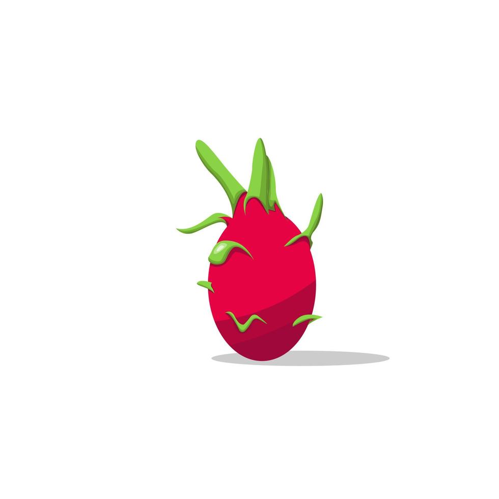 cartoon Pitaya fruit vector